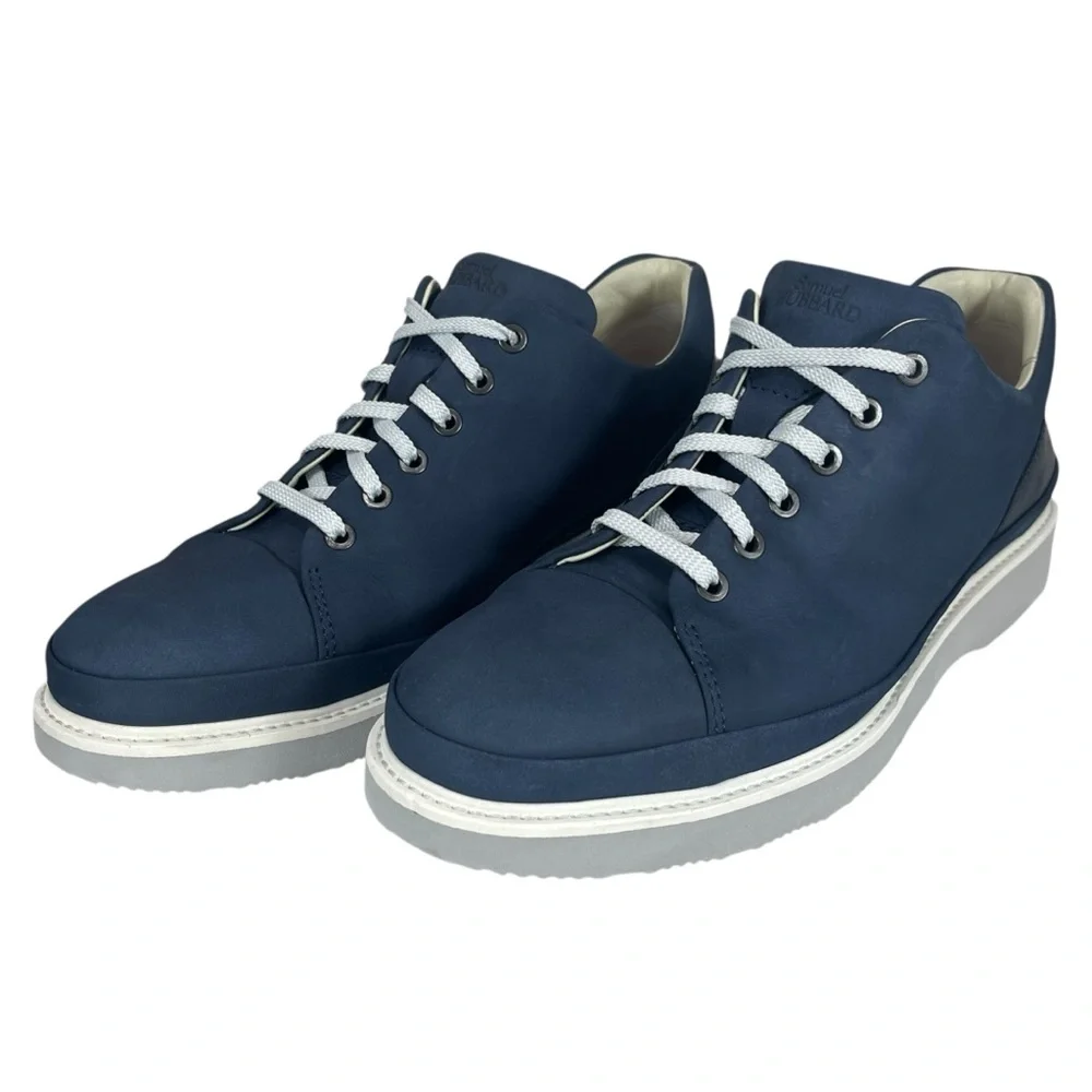 Samuel Hubbard Men’s 10.5 Navy Blue‎ Leather Vibram Sole Sneakers